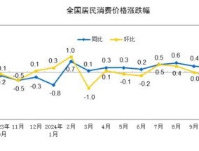 2024年10月全国居民消费价格同比上涨0.3%