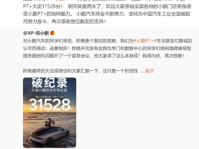 
          
            18.68万起售，小鹏P7+当日大定31528台！网络拥堵致服务器崩溃，何小鹏致歉！公司股价涨超15%，市值增加超130亿元
        