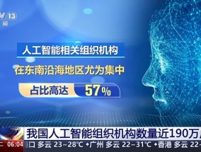 我国人工智能组织机构近190万户 东南沿海尤为集中